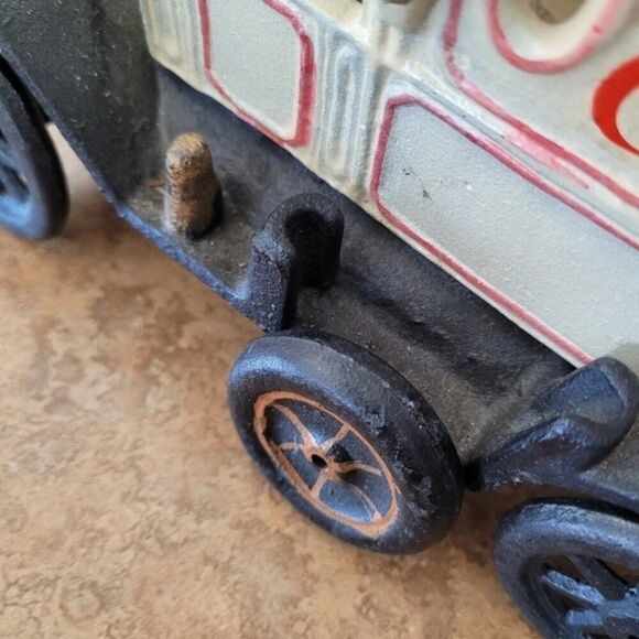 Vintage Coca Cola Cast Wagon delivery truck vtg antique retro red bottles wheels - Picture 5 of 16